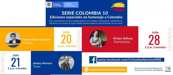 Con música el Consulado de Colombia en Berlín conmemora el Día de la Independencia 
