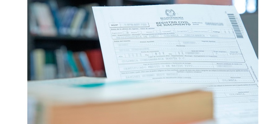 Registro Civil de Nacimiento Colombiano