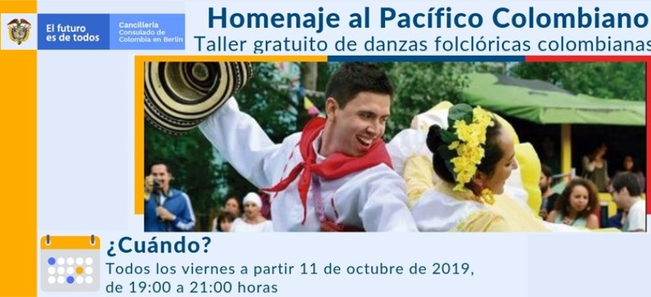 Participe del taller gratuito de danzas folclóricas organizo por el Consulado de Colombia 
