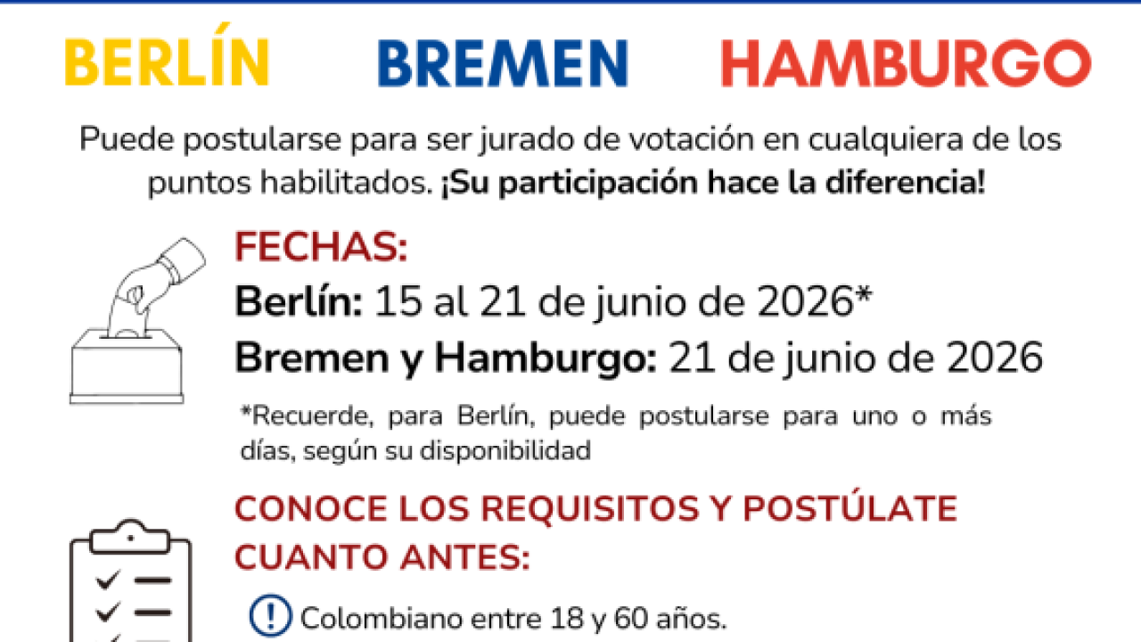 Convocatoria para jurados en segunda vuelta