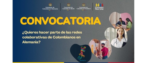 ¿Quieres hacer parte de las redes colaborativas de colombianos en Alemania?