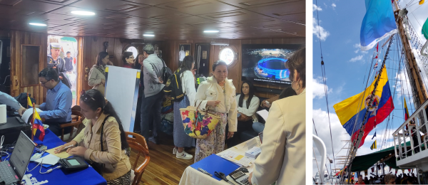 Sección Consular de Colombia en Berlín realizó Consulado Móvil en el Buque Escuela ARC “Gloria”